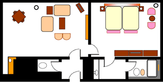 ロイヤルスイートルーム floor plan